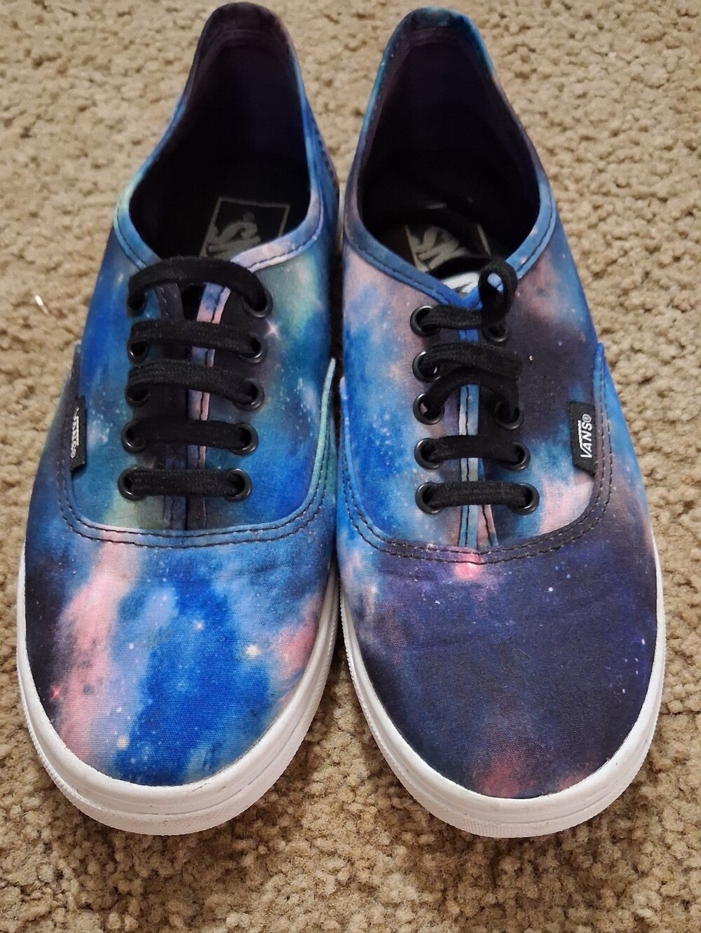 Vans Unisex Galaxy Canvas Sneakers - Blue/Pink/Black